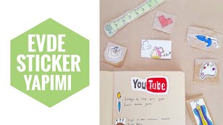 STICKER YAPIMIEVDE KENDİ ETİKETİNİ YAPHANDMADE STICKERSDIY [upl. by Nivled733]