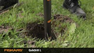 Fiskars QuikDrill™ garden drill [upl. by Sina717]