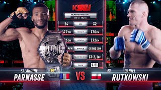 KSW Free Fight Salahdine Parnasse vs Daniel Rutkowski [upl. by Ardrey]