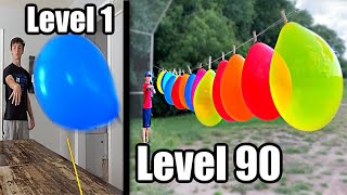 BALLOON POPPING from Level 1 to Level 100 [upl. by Yerggoeg]