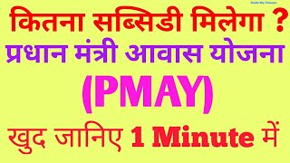 Calculate Your Pradhan Mantri Awas Yojana PMAY Subsidy in 1 Minute  PMAY Subsidy Calculator [upl. by Lambrecht]