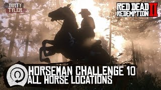 RDR2 Horseman Challenge 10 Guide  All Horse Breed Locations in Red Dead Redemption 2 [upl. by Afatsom515]