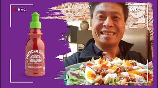 Aziatische salade met Sriracha  samenkokenmetHan  GoTan [upl. by Etz]