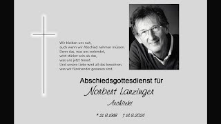 Abschiedsgottesdienst für Norbert Lanzinger [upl. by Esil]