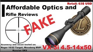 FAKE Leupold Vx3i 4514x50 review how good or bad is it [upl. by Illona]