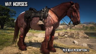 5 Best War Horses with Great Stats  John Special  Red Dead Redemption 2 [upl. by Airtemak]