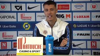 Point presse  Maxime Esteve avant MHSC vs RC Lens [upl. by Umeko711]