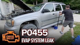 P0455 Check Engine Code  Purge and Vent Valve Replacement  Trailblazer Envoy  42L Vortec [upl. by Reube477]