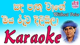 Sanda pana wage obe ruwa  Mala  සඳ පාන  Paul Fernando  Karaoke  Without Voice [upl. by Aimek150]