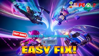 Why Fortnite Servers Is Down Log in How to fix Fortnite Update Servers Down Offline Chapter 5 [upl. by Chandra]