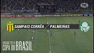 Gols  Sampaio CorrêaMA 2 x 1 Palmeiras  Copa do Brasil 2014  07052014 [upl. by Aniahs]