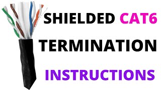 How to Terminate Cat6 Shielded Cable with an RJ45 Connector  Large Diameter cable from Linkbasic [upl. by Ecaj]