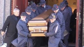 Raw video Funeral of alleged Montreal Mafia boss Vito Rizzuto [upl. by Lerrud]