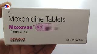 Moxovas 03 Tablet  Moxonidine Tablet  Moxovas 03mg Tablet  Moxovas Tablet Uses Benefits Dosage [upl. by Herwin]