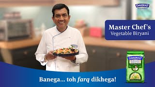 Vegetable Biryani  Sanjeev Kapoor  Daawat Biryani Basmati Rice [upl. by Arded]