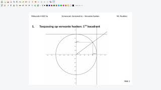 Herleiden van goniometrische getallen naar het eerste kwadrant [upl. by Aonehc172]