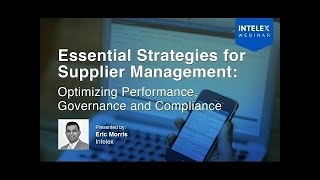 Essential Strategies for Supplier Management Optimizing Performance Governance amp Compliance [upl. by Yna]