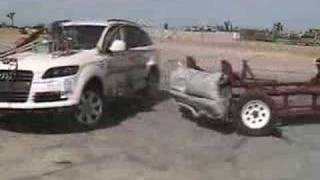 Crash Test of 2007 Audi Q7 4DR wSAB [upl. by Rosalind]