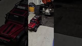 TRX4 Defender VS Kawasaki TRX400 Pushed That Thang [upl. by Claudian]