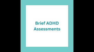 Brief ADHD Assessments at CRUX [upl. by Anaul]