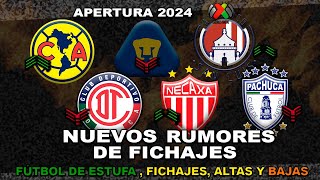 ✅ NUEVOS FICHAJES Y RUMORES LIGA MX AP2024  ALEXIS VEGA FICHAJE DEL AMÉRICA CRISTIANO AL SAN LUIS [upl. by Yrroc]