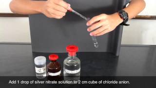 Testing of Chloride Anion  silver nitrate and nitric acid [upl. by Peterson]