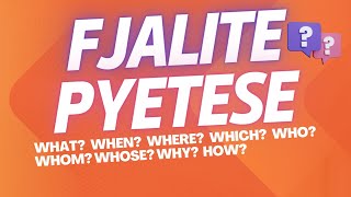 Mesojme fjalite pyetese ne Anglisht  WH question words in English  Mesimi 7  Part 7 [upl. by Solenne]