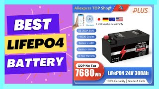 24V LiFePO4 Battery 300Ah 200Ah 100Ah Lithium Battery [upl. by Ahsened]