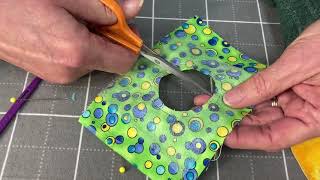 learn about reverse appliqué for quilting and how to make easy perfect circles for applique [upl. by Orv]