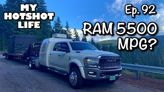 Ep 92  Ram 5500 MPG  Hotshot Trucking [upl. by Leahcimal]