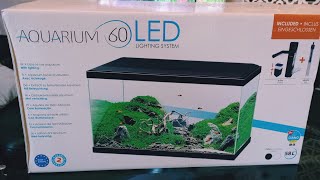 UNBOXING AQUARIUM 60 LED LIGHTING SYSTEM CIANO [upl. by Luella]