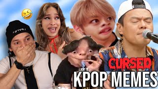 Waleska amp Efra react to CURSED KPOP MEMES [upl. by Ayotahs986]