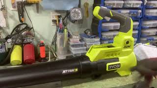 Ryobi 40V 110MPH 525CFM Jet Fan Leaf Blower [upl. by Aziar]