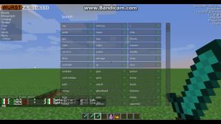 Most  Commands on wurst Minecraft [upl. by Yliah]