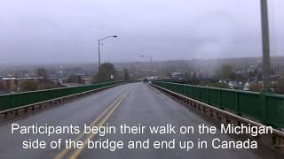 Crossing the Sault Ste Marie International Bridge into Canada [upl. by Jaco]