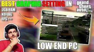 Best GTA 5 Graphic Setting For LOW END PC  Best GTA 5 GRAPHIC SETTING [upl. by Reeta]