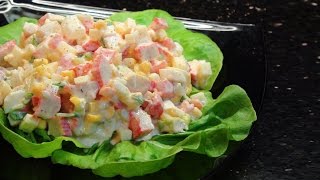 How to make a simple Crab Stick Salad [upl. by Francine861]