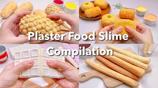 【ASMR】🥨石膏クレイクラッキングまとめ🥠【音フェチ】Plaster Food Slime Compilation [upl. by Gerty]