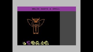 Phantasie 1  Commodore 64  Messing around in the temple Dosnebian Clerics fighting deities [upl. by Hnahc]