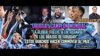 URUGUAY CAMPEÓN 🏆 Emotivo Post Partido con Charquero Buysan Moar y Mas • Mundial sub20 [upl. by Bertram]