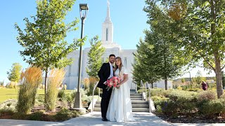 Pocatello LDS Temple Wedding  Hallie  Chase [upl. by Kelcie814]