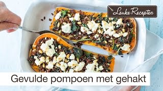 Pompoen gevuld met vegagehakt [upl. by Modestia]