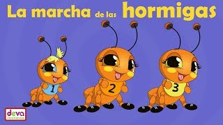 La Marcha de las Hormigas con letra ⒹⒺⓋⒶ Canción infantil [upl. by Ardeahp]