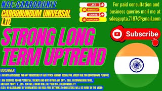 STRONG LONG TERM UPTREND  CARBORUNDUM UNIVERSAL SHARE [upl. by Sergu]