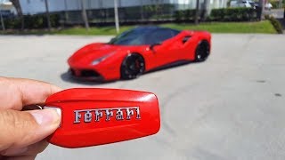 Ferrari 488 GTB Novitec Engine Start Up amp Drive Exterior and Interior at Prestige Imports Miami [upl. by Tonry677]