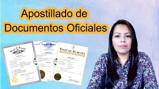 Apostillado de Documentos Oficiales [upl. by Esertal]