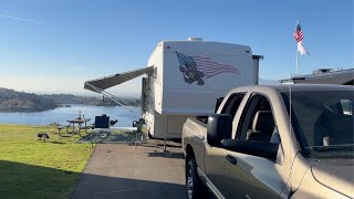 RVing Los Angeles Bonelli Bluffs RV resort Amazing RV spot and fun with the grandkids [upl. by Sethi928]