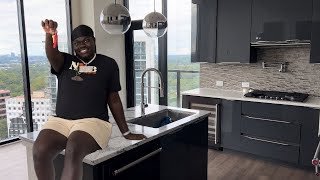 moving into my first luxury high rise apartment at 18  ATL PENTHOUSE TOUR [upl. by Warrin]