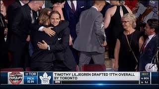 2017 NHL Draft Toronto Maple Leafs Select Timothy Liljegren [upl. by Leiram73]