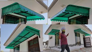 Window Awning Ideas  Window Shed Design  Metal and Polycarbonate Awnings Idea For Front Door 2022 [upl. by Atinele]